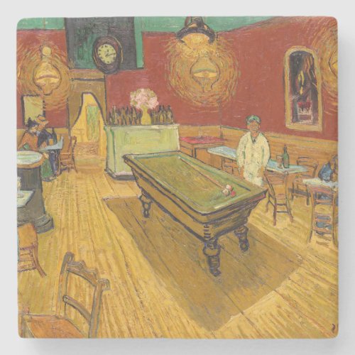 Vincent van Gogh _ The Night Cafe Stone Coaster