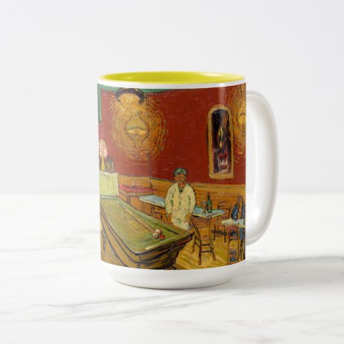 Vincent van Gogh _ The Night Cafe Two_Tone Coffee Mug