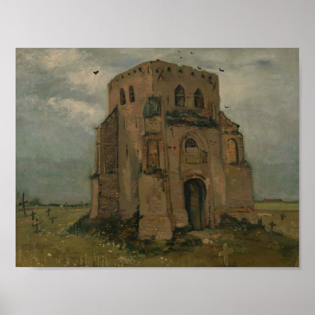 Vincent van Gogh - The Old Church Tower at Nuenen Poster (Front)