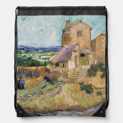 Vincent van Gogh _ The Old Mill Drawstring Bag