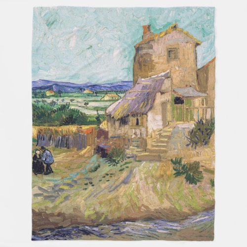 Vincent van Gogh _ The Old Mill Fleece Blanket