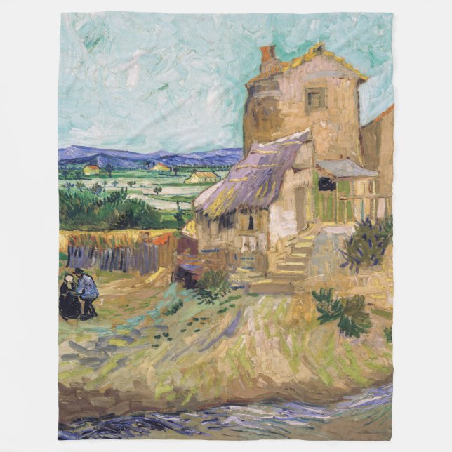 Vincent van Gogh - The Old Mill Fleece Blanket (Front)