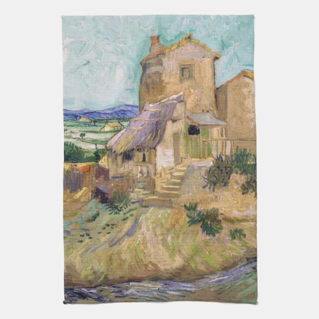 Vincent van Gogh - The Old Mill Kitchen Towel (Vertical)