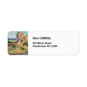 Vincent van Gogh - The Old Mill Label