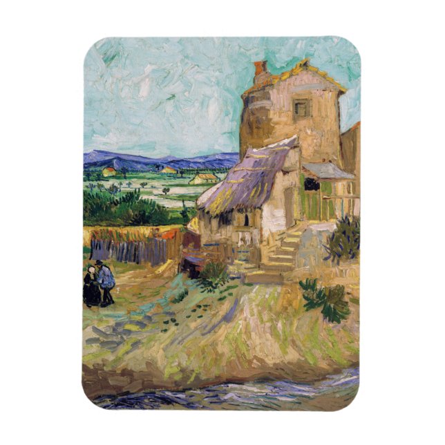 Vincent van Gogh - The Old Mill Magnet (Vertical)