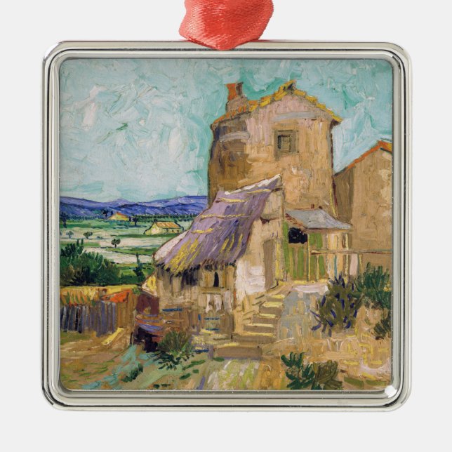 Vincent van Gogh - The Old Mill Metal Ornament (Front)