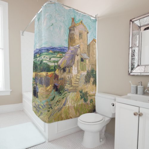 Vincent van Gogh _ The Old Mill Shower Curtain