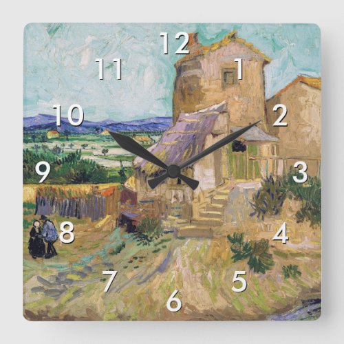 Vincent van Gogh _ The Old Mill Square Wall Clock