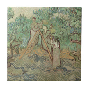 Vincent Van Gogh The Olive Orchard Ceramic Tile