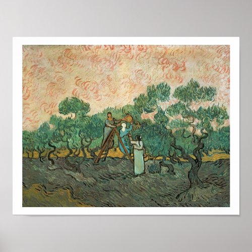 Vincent van Gogh  The Olive Pickers Saint_Remy Poster