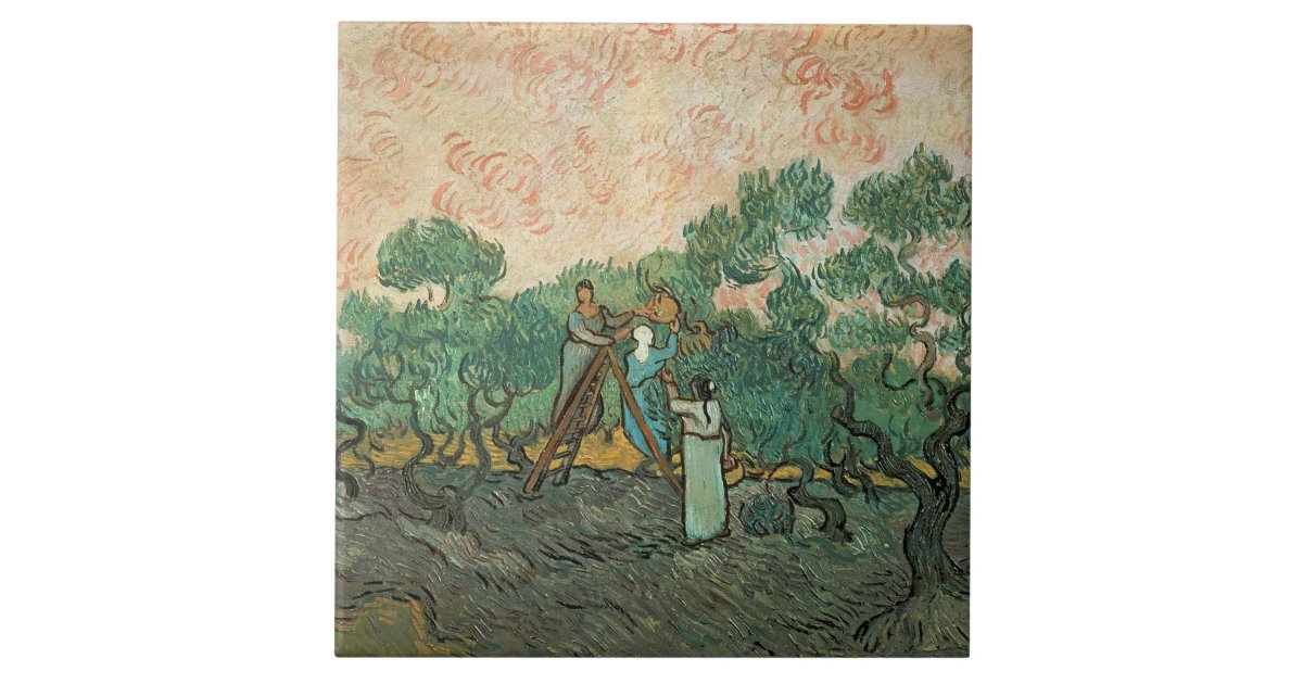 Vincent van Gogh | The Olive Pickers, Saint-Remy Tile ...