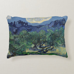 Vincent van Gogh - The Olive Trees Accent Pillow