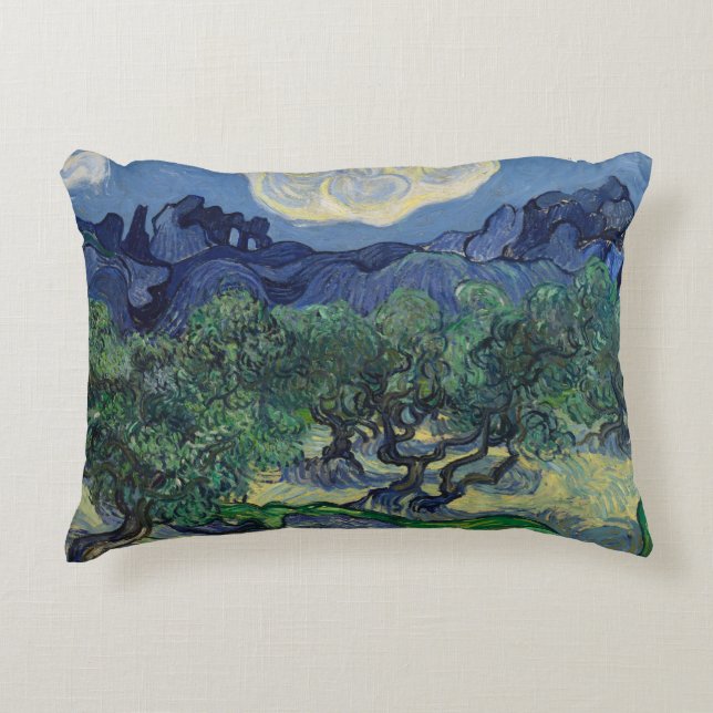 Vincent van Gogh - The Olive Trees Accent Pillow (Front)