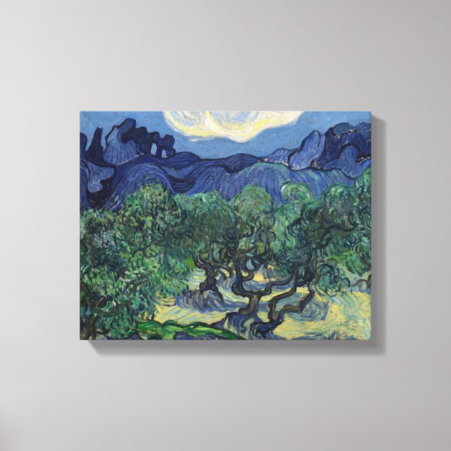 Vincent van Gogh - The Olive Trees Canvas Print (Front)