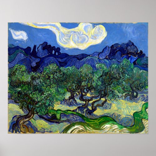 Vincent van Gogh The Olive Trees Poster