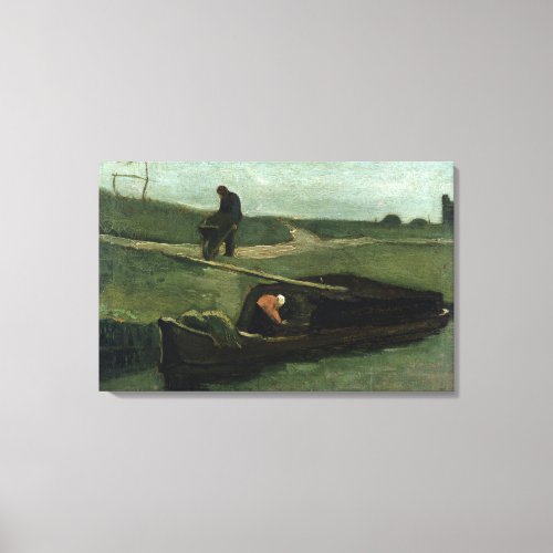 Vincent van Gogh  The Peat Boat 1883 Canvas Print