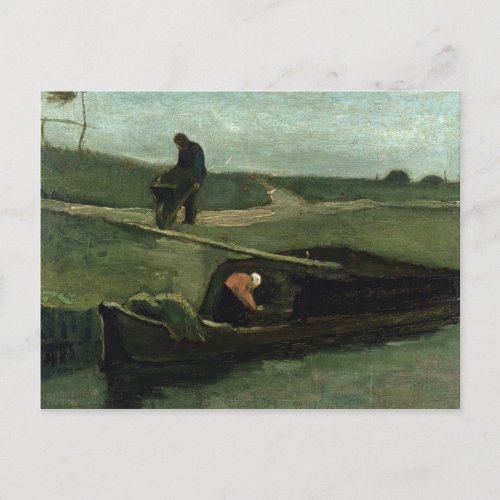 Vincent van Gogh  The Peat Boat 1883 Postcard