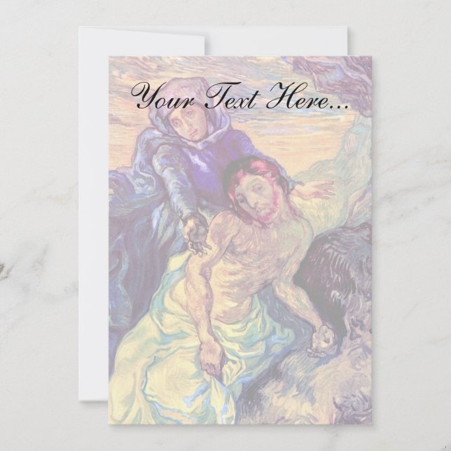 Vincent Van Gogh - The Pieta - Jesus & Virgin Mary (Front)