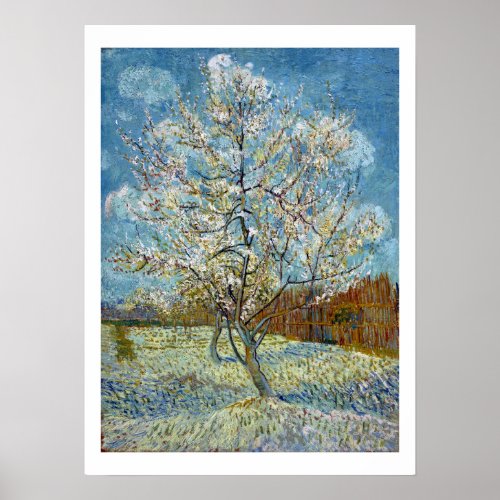 Vincent van Gogh The Pink Peach Tree Poster