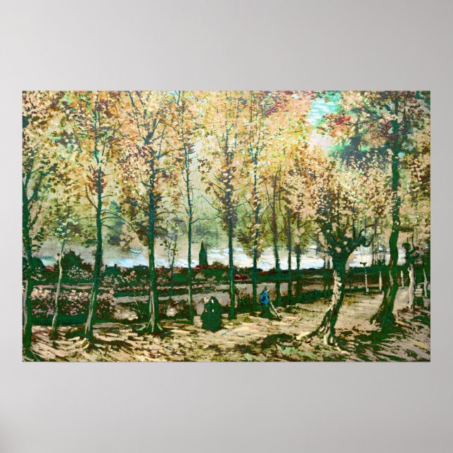 Vincent Van Gogh - The poplars in Nuenen Poster (Front)