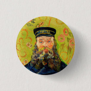 Vincent Van Gogh The Postman Joseph Roulin Button