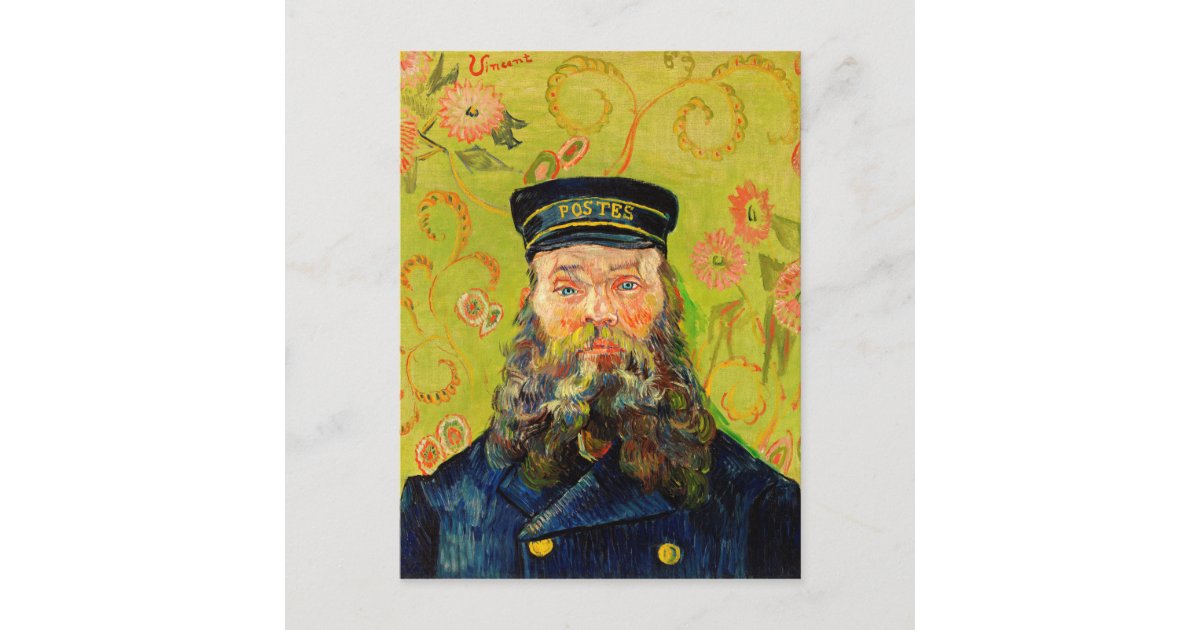 Vincent Van Gogh The Postman Joseph Roulin Postcard | Zazzle