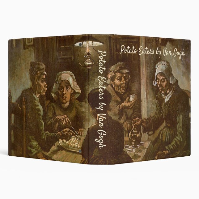 Vincent van Gogh - The Potato Eaters 3 Ring Binder (Background)