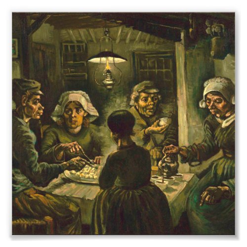 Vincent Van Gogh _ The potato eaters AprilMay Photo Print