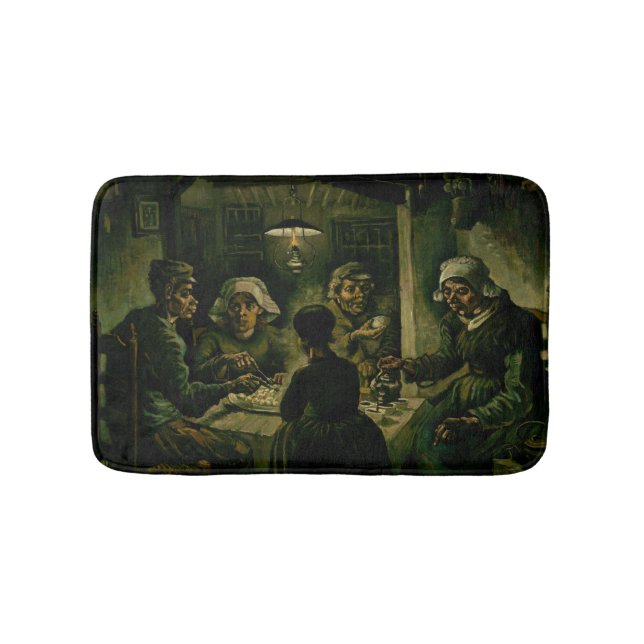 Vincent van Gogh - The Potato Eaters Bath Mat (Front)