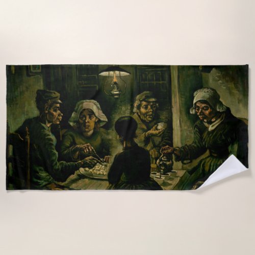 Vincent van Gogh _ The Potato Eaters Beach Towel