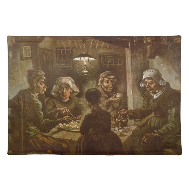 Vincent van Gogh - The Potato Eaters Cloth Placemat (Front)