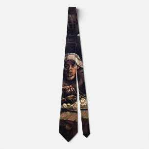 Vincent Van Gogh - The Potato Eaters Fine Art Neck Tie