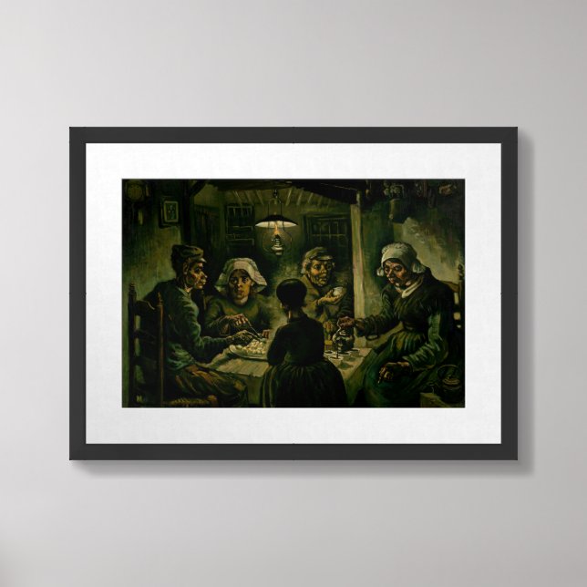 Vincent van Gogh - The Potato Eaters Framed Art (Framed Front)