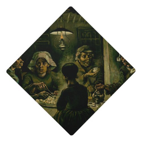 Vincent van Gogh _ The Potato Eaters Graduation Cap Topper