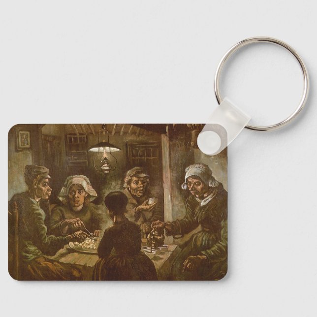 Vincent van Gogh - The Potato Eaters Keychain (Front)