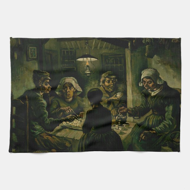 Vincent van Gogh - The Potato Eaters Kitchen Towel (Horizontal)