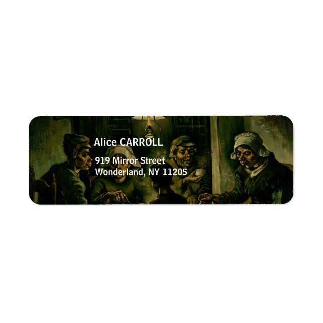 Vincent van Gogh - The Potato Eaters Label (Front)