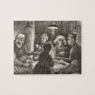Vincent Van Gogh The Potato Eaters lithograph Jigsaw Puzzle