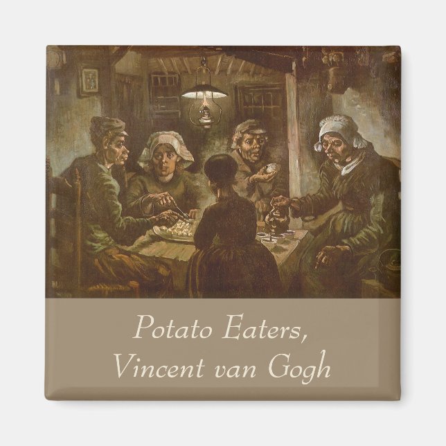 Vincent van Gogh - The Potato Eaters Magnet (Front)