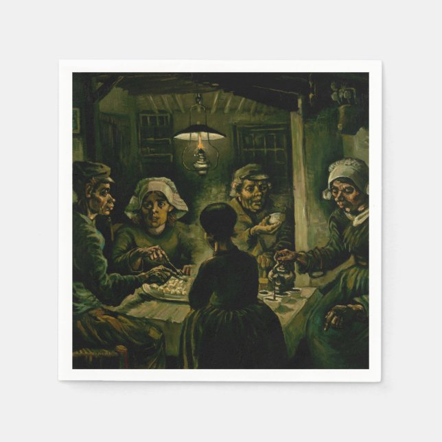 Vincent van Gogh - The Potato Eaters Napkins (Front)