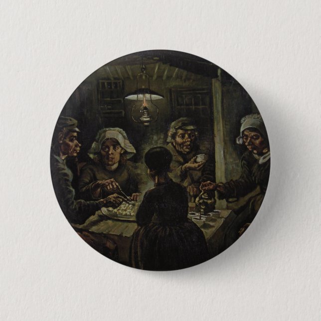 Vincent Van Gogh - The Potato Eaters Pinback Button (Front)
