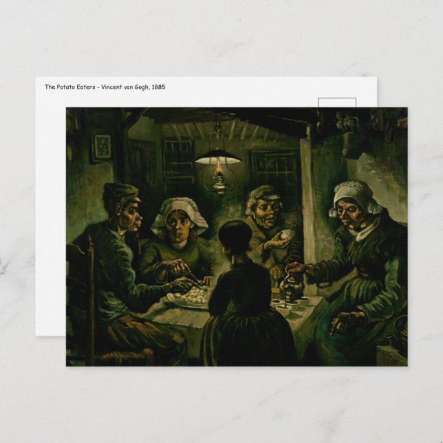 Vincent van Gogh - The Potato Eaters Postcard (Front/Back)