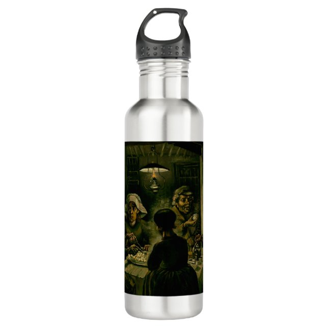 Vincent van Gogh - The Potato Eaters Stainless Steel Water Bottle (Front)