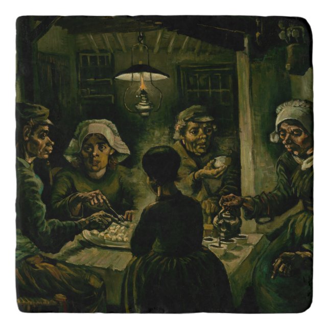 Vincent van Gogh - The Potato Eaters Trivet (Front)