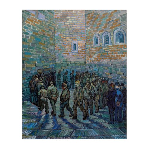 Vincent van Gogh _ The Prison Courtyard Acrylic Print