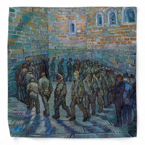 Vincent van Gogh _ The Prison Courtyard Bandana