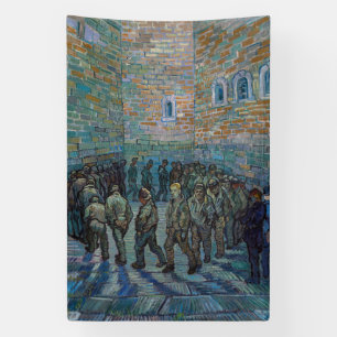 Vincent van Gogh - The Prison Courtyard Banner
