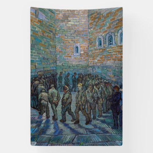 Vincent van Gogh _ The Prison Courtyard Banner