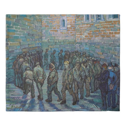 Vincent van Gogh _ The Prison Courtyard Duvet Cover