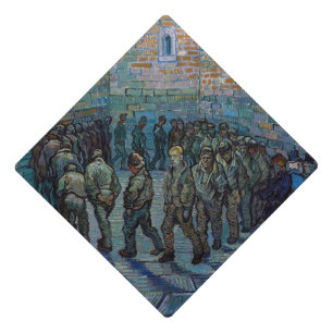 Vincent van Gogh - The Prison Courtyard Graduation Cap Topper